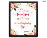 Christian Jeremiah Print, Beautiful Wall Art with Frame and Canvas options available  Decor
