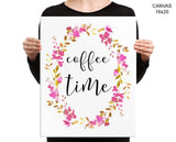 Coffee Time Print, Beautiful Wall Art with Frame and Canvas options available Coffee Decor