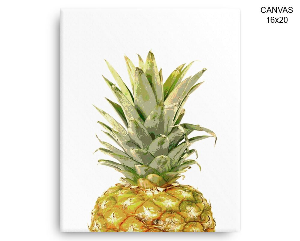 Pineapple Print, Beautiful Wall Art with Frame and Canvas options available Nature Decor