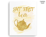 Tea Print, Beautiful Wall Art with Frame and Canvas options available  Decor