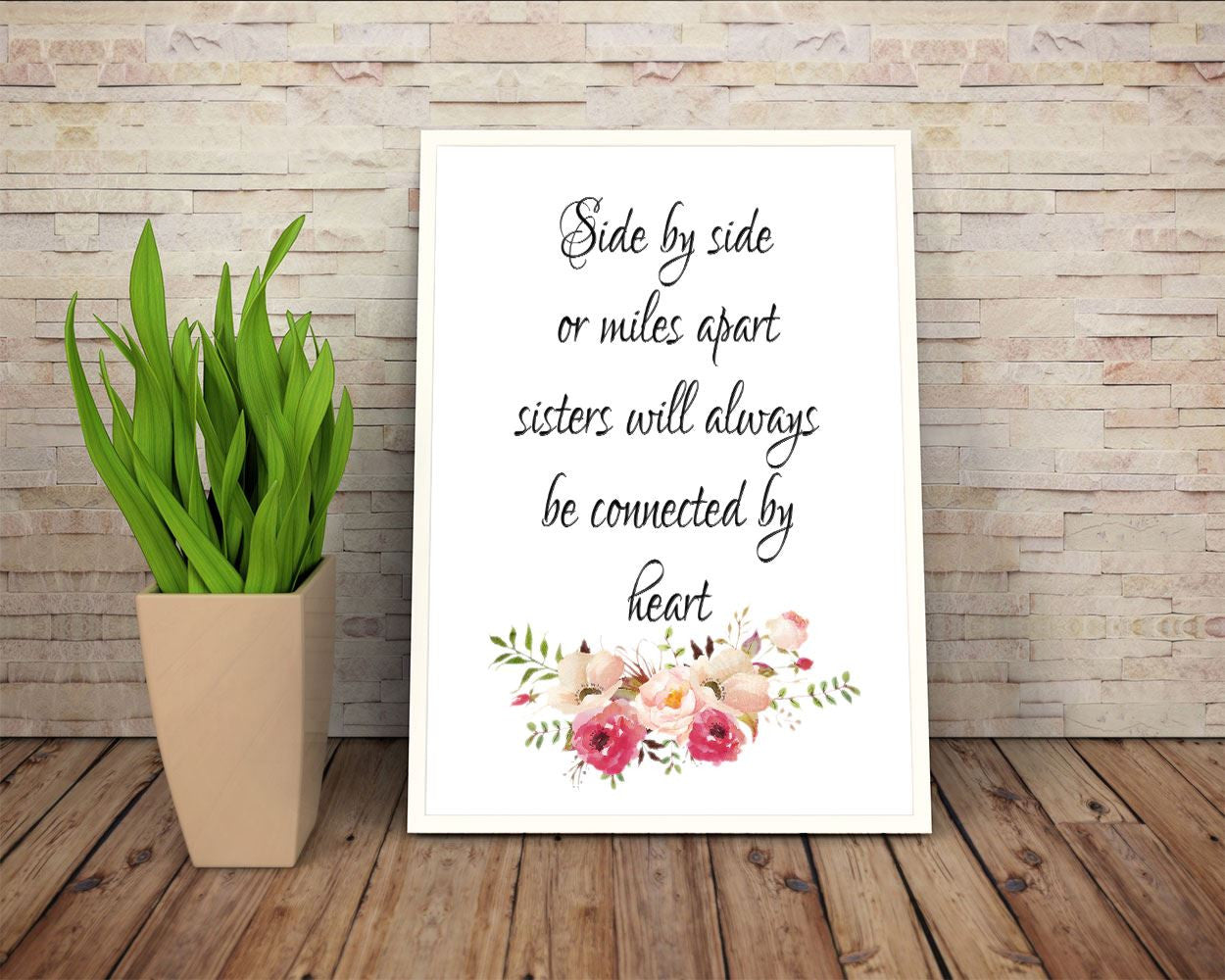 Wall Art Sisters Digital Print Sisters Poster Art Sisters Wall Art Print Sisters Typography Art Sisters Typography Print Sisters Wall Decor - Digital Download