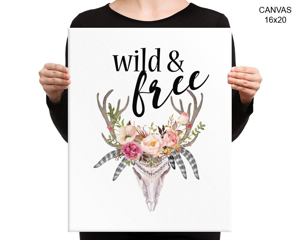 Wild Free Print, Beautiful Wall Art with Frame and Canvas options available  Decor