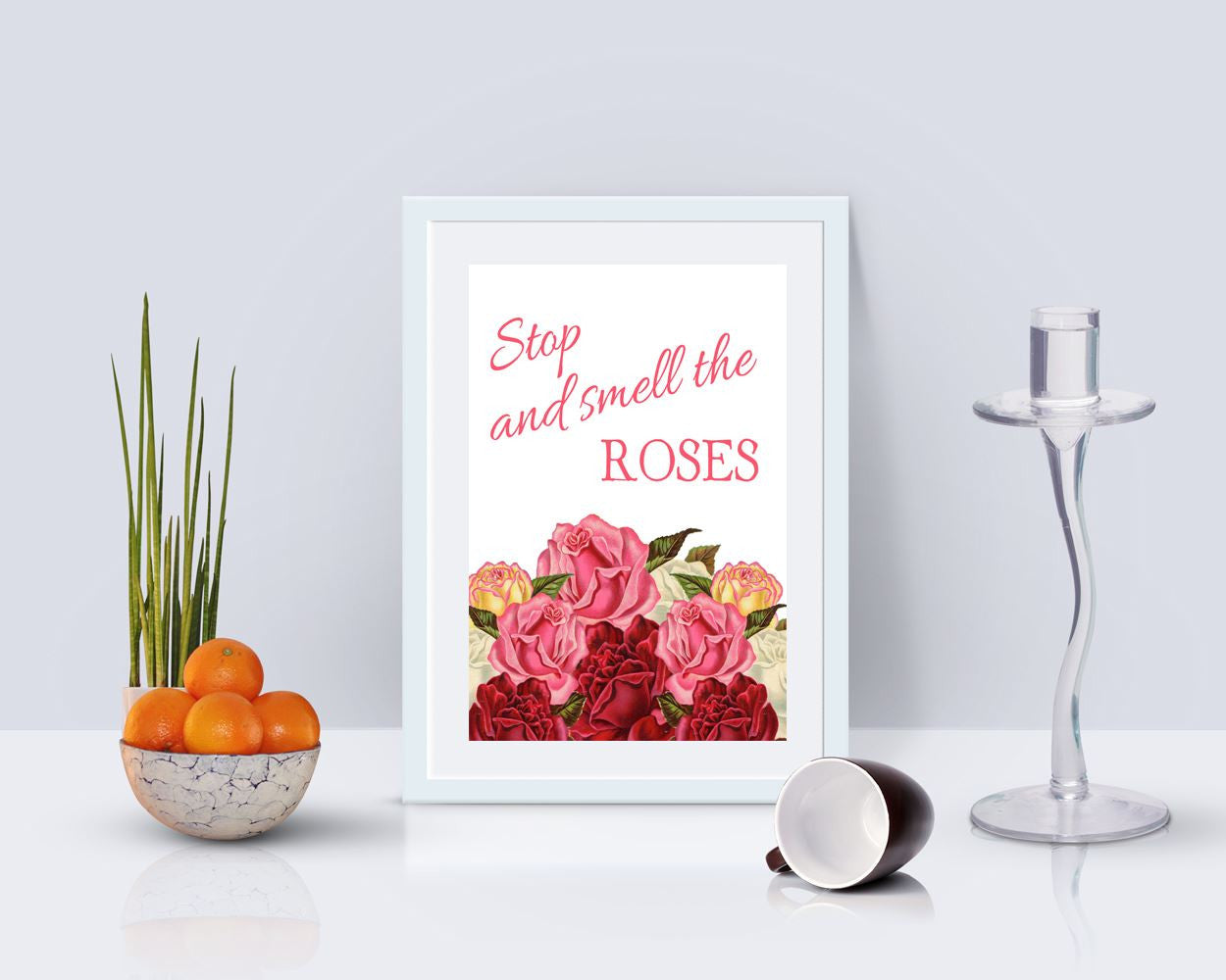 Wall Art Stop And Smell The Roses Digital Print Stop And Smell The Roses Poster Art Stop And Smell The Roses Wall Art Print Stop And Smell - Digital Download