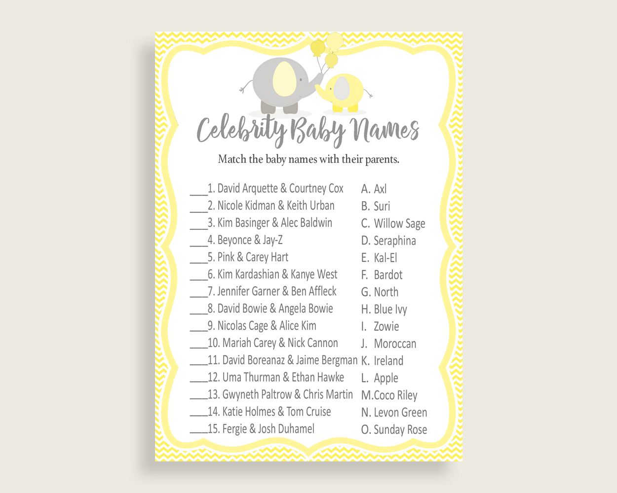 Celebrity Baby Names Baby Shower Celebrity Baby Names Yellow Baby Shower Celebrity Baby Names Baby Shower Elephant Celebrity Baby W6ZPZ