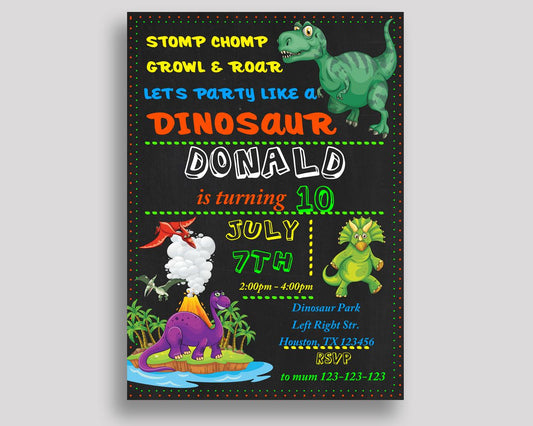 Dinosaur Birthday Invitation Dinosaur Birthday Party Invitation Dinosaur Birthday Party Dinosaur Invitation Boy Girl for boy for girl IIUCH - Digital Product