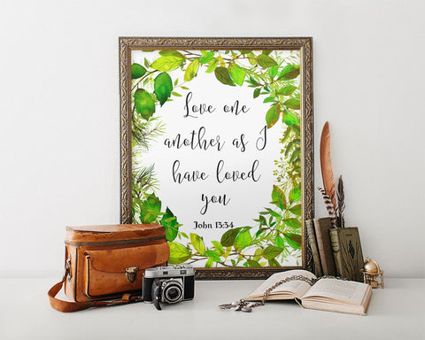 Wall Art Love One Another Digital Print Love One Another Poster Art Love One Another Wall Art Print Love One Another John Art Love One - Digital Download