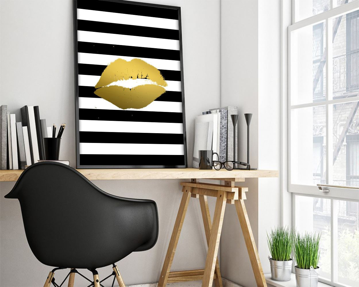 Wall Art Lips Digital Print Lips Poster Art Lips Wall Art Print Lips Fashion Art Lips Fashion Print Lips Wall Decor Lips Gold Lips - Digital Download