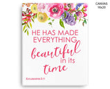 Ecclesiastes Print, Beautiful Wall Art with Frame and Canvas options available Holy Decor