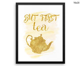 Tea Print, Beautiful Wall Art with Frame and Canvas options available  Decor