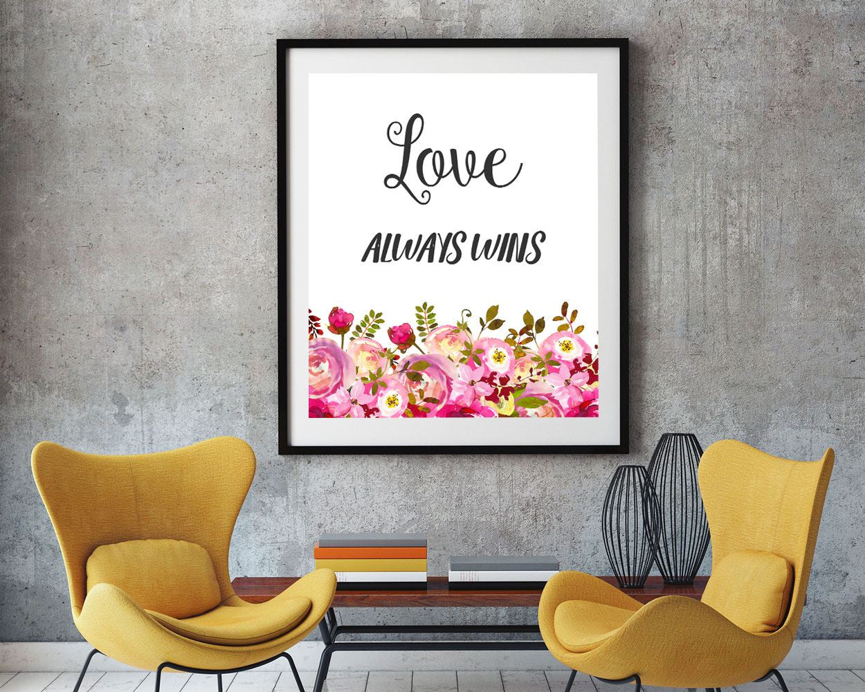 Wall Art Love Always Wins Digital Print Love Always Wins Poster Art Love Always Wins Wall Art Print Love Always Wins Home Art Love Always - Digital Download