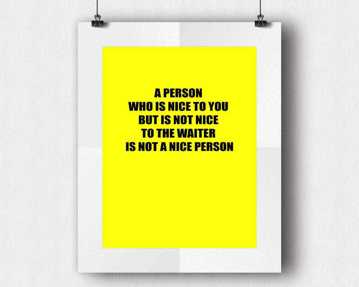 Wall Art Waiter Digital Print Waiter Poster Art Waiter Wall Art Print Waiter Bar Art Waiter Bar Print Waiter Wall Decor Waiter warning - Digital Download