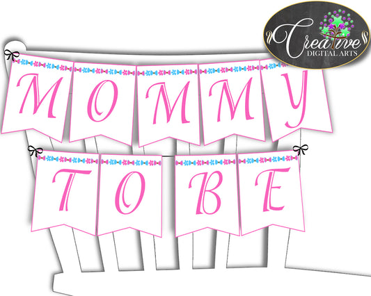 Chair Banner Baby Shower Chair Banner Owl Baby Shower Chair Banner Baby Shower Owl Chair Banner Pink Blue party organization prints owt01