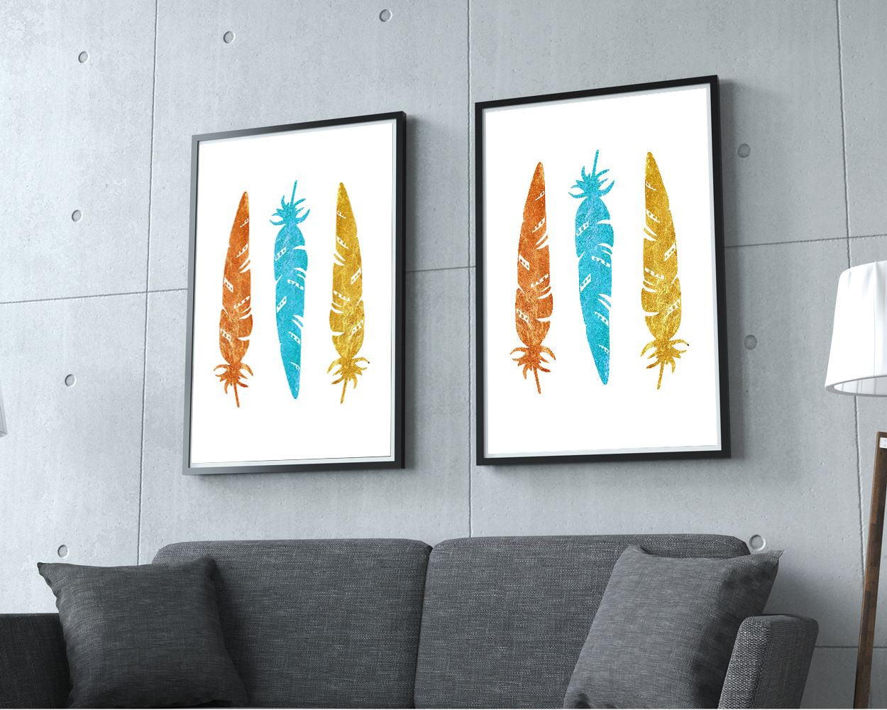 Wall Art Tribal Feathers Digital Print Tribal Feathers Poster Art Tribal Feathers Wall Art Print Tribal Feathers Minimalist Art Tribal - Digital Download