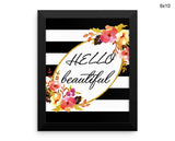 Hello Print, Beautiful Wall Art with Frame and Canvas options available Fashion Decor