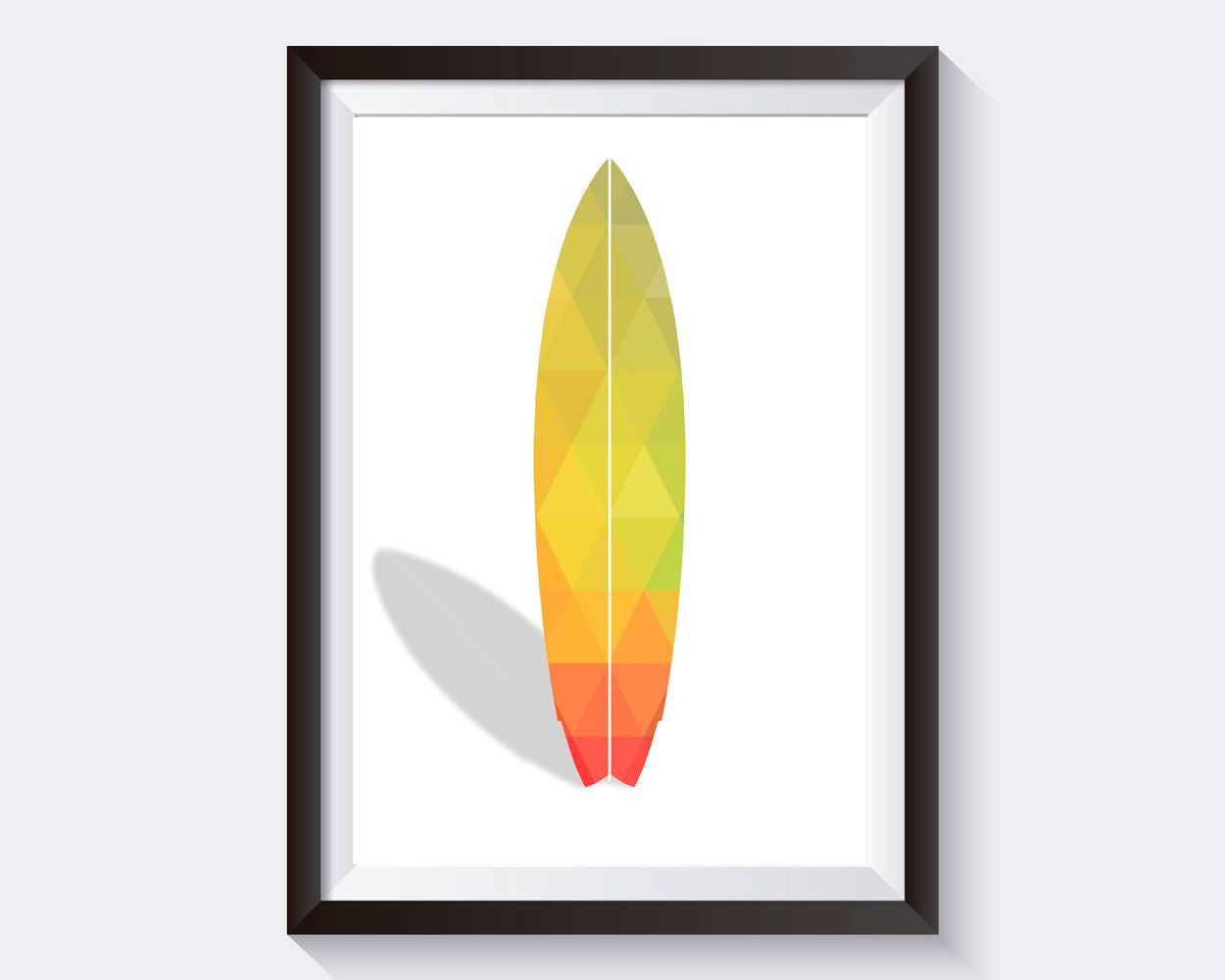 Wall Art Surfboard Digital Print Surfboard Poster Art Surfboard Wall Art Print Surfboard Summer Art Surfboard Summer Print Surfboard Wall - Digital Download