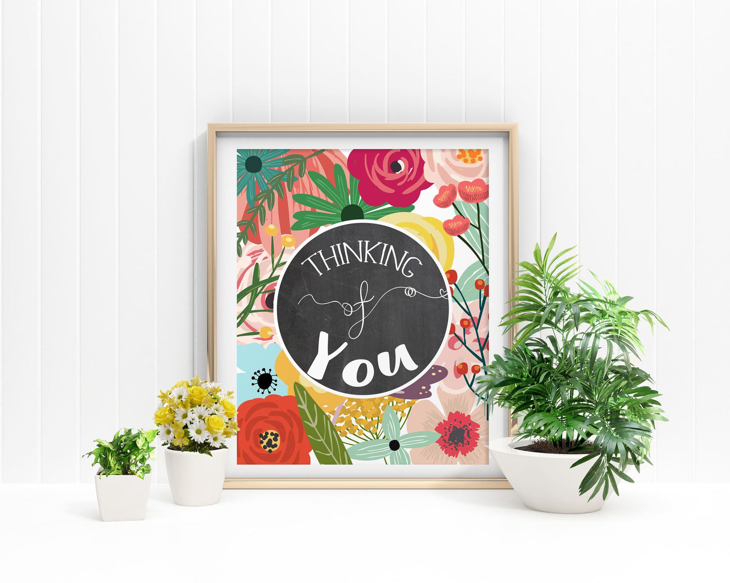 Wall Art Thinking Of You Digital Print Thinking Of You Poster Art Thinking Of You Wall Art Print Thinking Of You  Wall Decor Thinking Of You - Digital Download