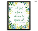 Scripture Romans Print, Beautiful Wall Art with Frame and Canvas options available Christian Decor