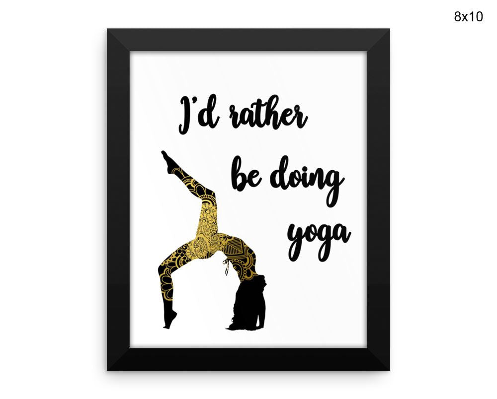 Yoga Pose Print, Beautiful Wall Art with Frame and Canvas options available  Decor