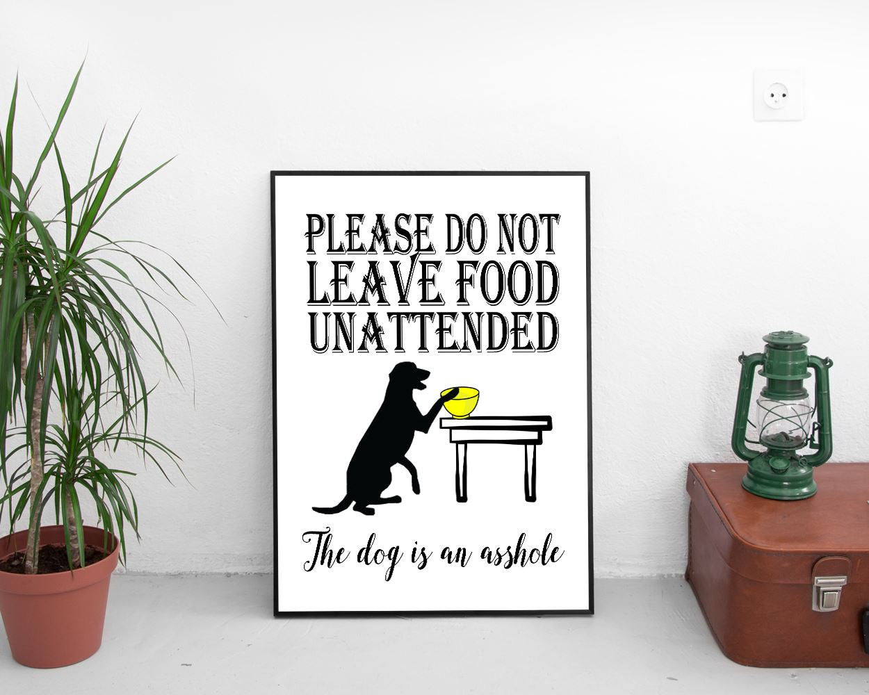 Wall Art Asshole Dog Digital Print Asshole Dog Poster Art Asshole Dog Wall Art Print Asshole Dog Living Room Art Asshole Dog Living Room - Digital Download