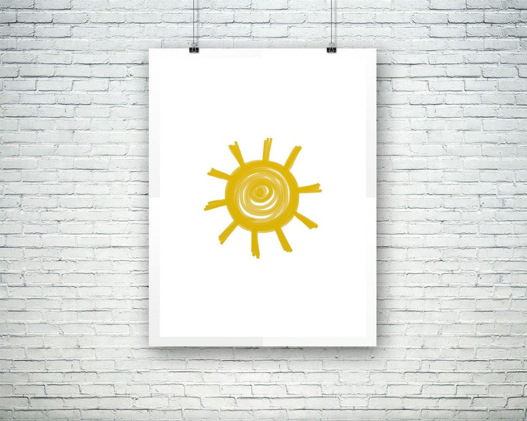 Wall Decor Sun Printable Sun Prints Sun Sign Sun Nursery Art Sun Nursery Print Sun Printable Art Sun warm - Digital Download