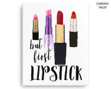 Lipstick Print, Beautiful Wall Art with Frame and Canvas options available Fashion Decor