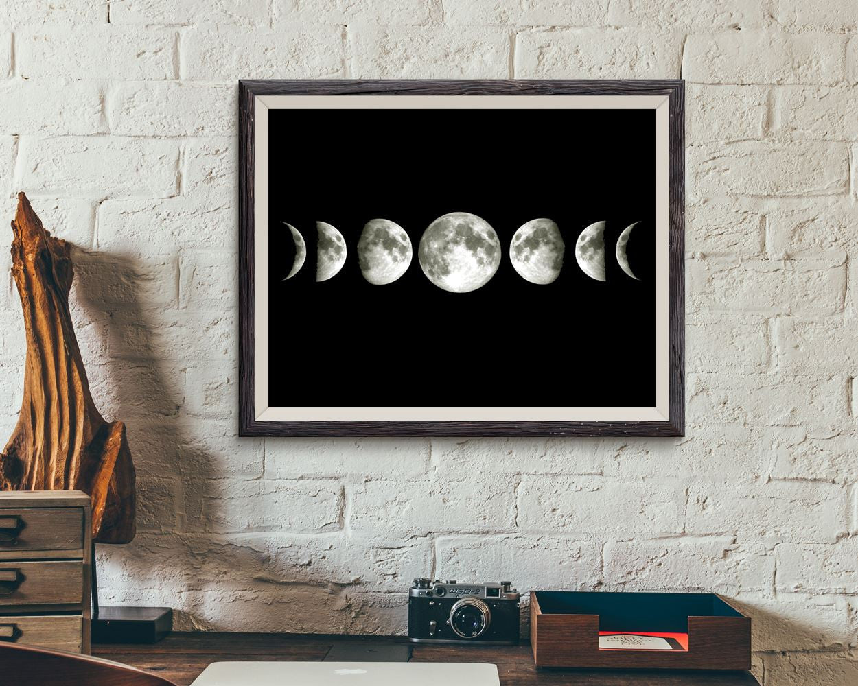 Wall Decor Moon Phases Printable Moon Phases Prints Moon Phases Sign Moon Phases Space Art Moon Phases Space Print Moon Phases Printable Art - Digital Download