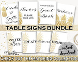 Table Signs Bundle Bridal Shower Table Signs Bundle Pineapple Bridal Shower Table Signs Bundle Bridal Shower Pineapple Table Signs 86GZU - Digital Product