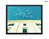 Sky Limit Print, Beautiful Wall Art with Frame and Canvas options available Photography Decor