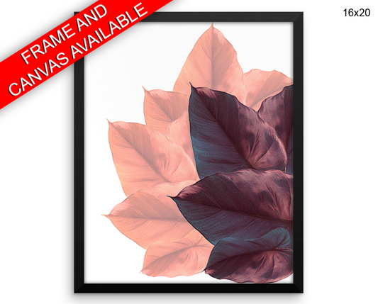 Autumn Leaves Print, Beautiful Wall Art with Frame and Canvas options available Plant Decor