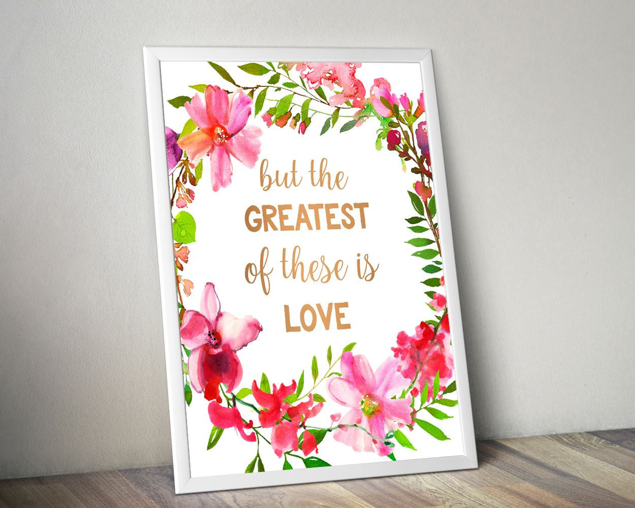 Wall Art The Greatest Of These Is Love Digital Print The Greatest Of These Is Love Poster Art The Greatest Of These Is Love Wall Art Print - Digital Download