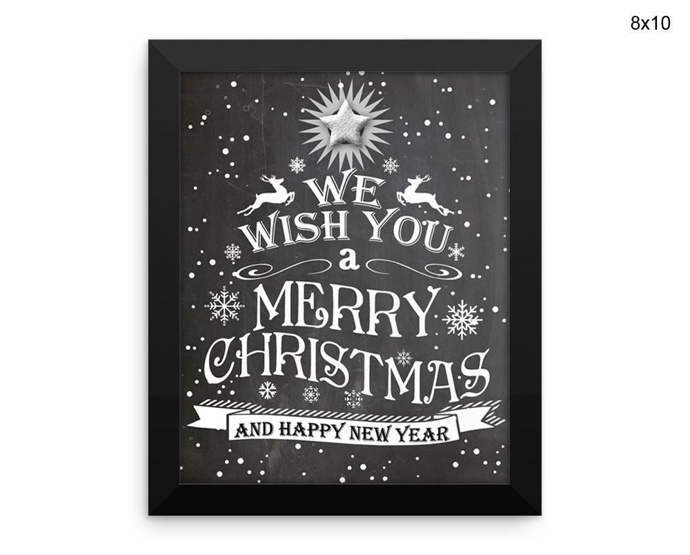 Christmas Print, Beautiful Wall Art with Frame and Canvas options available Christmas Decor